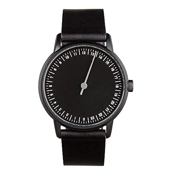 slow Round 09 – helt svart läder, armband